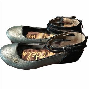 Sam Edelman Karmine Ballet Flats Shoes Ankle Straps Girl’s Size 3.5M